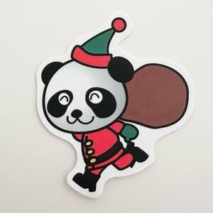 10/$10 Christmas Panda Sticker